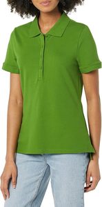 T-shirt décontracté et sportif en jersey tricoté respirant à manches courtes de couleur unie pour femme - Noir - Product Image 4