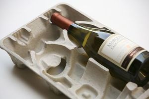 Bandeja de pulpa personalizable a prueba de humedad para envasado de vino, hecha en Vietnam, al precio más bajo. - Product Image 4