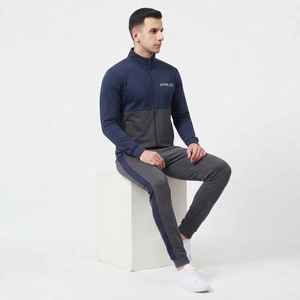 Ensemble de survêtement décontracté pour homme Hawk Eye, coupe classique, en polyester et coton, avec fermeture éclair intégrale, idéal pour l'automne - Product Image 4