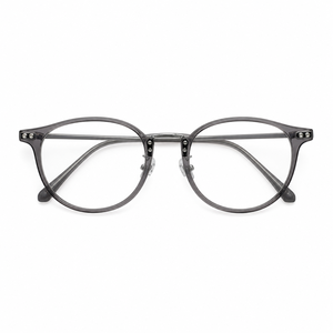 Pure Titanium Eyeglass <b>Frames</b> Photochromic UV420 <b>Round</b> Full Rim Lightweight Pure Titanium Prescription Ready Factory Direct - Product Image 1