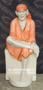 ผู้ผลิตอินเดีย รูปปั้นพระศิวะบาบาหินอ่อนสีขาว ท่านั่ง สำหรับตกแต่งวัด ราคาดีที่สุดสำหรับผู้ซื้อ - Product Image 2