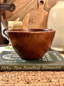 Tazón de madera hecho a mano, madera de acacia, diseño Wabi Sabi, tazón minimalista para servir comida, presentación, regalo. - Product Image 4
