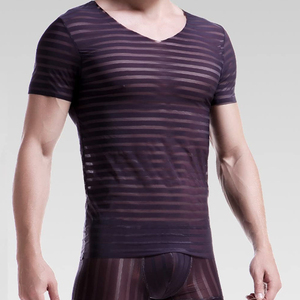 <b>Men</b> Mesh Active T Shirt Lightweight Breathable Fabric Ideal <b>for</b> Workout Sessions <b>Men's</b> Mesh Sports T Shirt Muscle <b>Vest</b> T Shirt - Product Image 1