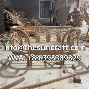 Adorable Rattan Doll Bassinet Rattan Doll Cradle Rocking Doll Bed for Children Role Play Baby Doll Furniture Wholesale - Product Image 6