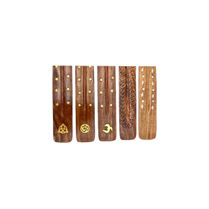 Handmade Sandalwood <b>Incense</b> Burner <b>Stick</b> <b>Holder</b> with Star Carvings Symbol Designs for Religious Use Indian <b>Incense</b> All-Season - Product Image 3