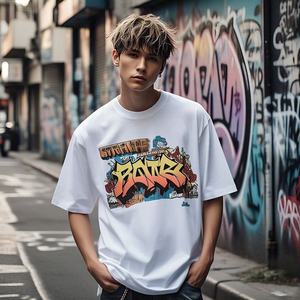 T-shirts surdimensionnés poids lourd 300 GSM 100% coton pour femmes et hommes conception vierge unie coupe ample longue longueur - Product Image 2