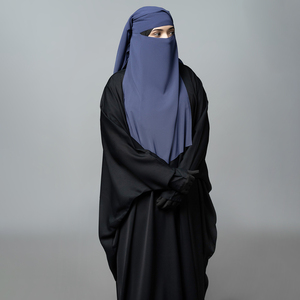 Niqab Modesto para Mujeres Musulmanas, Cubre Rostro de Color Sólido, Transpirable y Cómodo, Velo Islámico para Uso Diario - Product Image 4