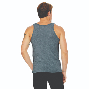 Débardeur en tricot uni pour homme, col rond, style décontracté, gris, grande taille - Product Image 3