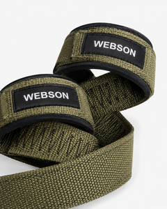 Correas de levantamiento Webson de lona antideslizantes para gimnasio, unisex, con cierre de velcro, las más vendidas, precio económico, personalizables 2026 - Product Image 6