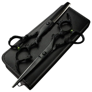 Ciseaux de coiffure professionnels pour salon, ciseaux de coupe et d'éclaircissement pour coiffeur, en acier 440C haute dureté - Product Image 5