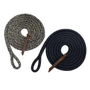 Extra Strong Horse <b>Lead</b> <b>Rope</b> with Brass Hardware Fittings Multi Color Western Training Tack - Product Image 2