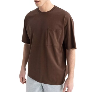 Camiseta deportiva informal para hombre, hecha a medida en fábrica, de alta calidad, 100% algodón, para gimnasio y fitness, de corte ajustado. - Product Image 1