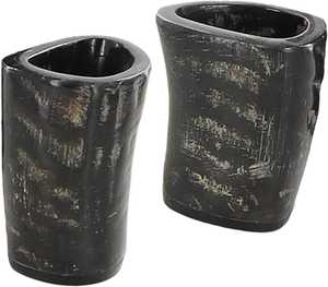 Los mejores vasos de cuerno de búfalo pulido hechos a mano, vasos de cuerno de vaca para beber, estilo Vikingo Ángel, para fiestas y brindis, con diseño de animal. - Product Image 1