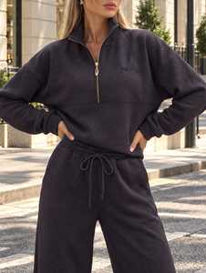 ONETEN APPARELS Women Zip Up Sweatshirt Jogger Set Casual <b>Long</b> Sleeve Tracksuit - Product Image 1