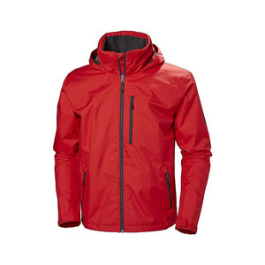 Veste imperméable à capuche pour homme, rouge, avec fermeture éclair, style sportif, vêtements d'extérieur pour l'hiver - Product Image 1