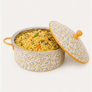 Ensemble de casseroles isothermes en acier inoxydable à motifs floraux de luxe, réchaud alimentaire décoratif avec couvercle pour buffet et hôtel - Product Image 6