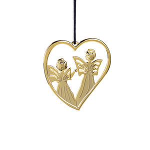 Boule de Noël en bois en forme de cœur de haute qualité, faite à la main, personnalisable, avec support pour arbre de Noël blanc, avec marquage privé - Product Image 6