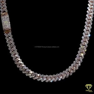 <b>Iced</b> <b>Out</b> Lab Grown Diamond In 925 Sterling Silver <b>Chain</b> Hip Hop Bling Celebrity Style Luxury Jewelry - Product Image 5