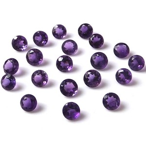 Amatista Púrpura Natural, Corte Redondo Facetado, 3mm-15mm, Piedra de Amatista Suelta, Precio al por Mayor para Fabricación de Joyería - Product Image 4