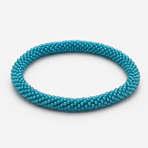 Bracelet enroulable unisexe en perles de verre crochetées à la main du Népal, multicolore, tendance, bijoux de mode en gros - Product Image 2