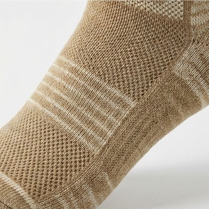 Crew <b>Socks</b> Striped Beige Knitted Breathable Standard <b>Thickness</b> Adult Daily Life Regular Style - Product Image 5