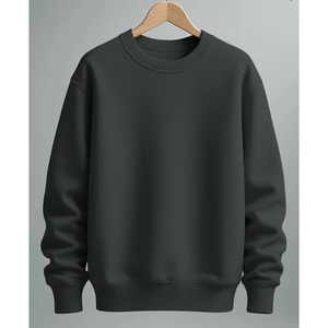 New <b>Mens</b> Crew Neck <b>Fleece</b> Lined Pullover Sweatshirt Cartoon Pattern Knitted Regular Fit Casual Autumn Wear Brown <b>Black</b> Options - Product Image 4