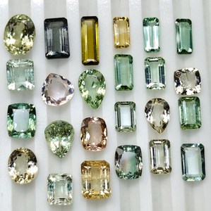 Gemas de Turmalina Natural Hasnain Gems, Piedras Preciosas Sueltas con Corte <span class=keywords><strong>Esmeralda</strong></span>, Formas Mixtas, Multicolor, Servicio de Muestras para Fabricación de Joyería, Venta al Por Mayor - Product Image 6