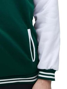 เสื้อแจ็คเก็ตวาร์ซิตี้ผู้ชายสไตล์คลาสสิกสองสี วินเทจ สำหรับฤดูหนาว กระดุมเดี่ยว ผ้าทนทาน สตรีทแวร์ลำลอง ปักลายตัวอักษร - Product Image 5