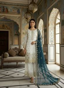 Conjunto de Traje de Seda Fandy para Mujer de la Mejor Calidad, Ropa Étnica Premium con Diseño Elegante para Bodas Festivas y Moda Tradicional - Product Image 5