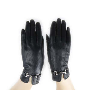 Guantes de cuero genuino para mujer y hombre, elegantes, de invierno, cálidos, de alta calidad, de Pakistán/Guantes de conducción - Product Image 3