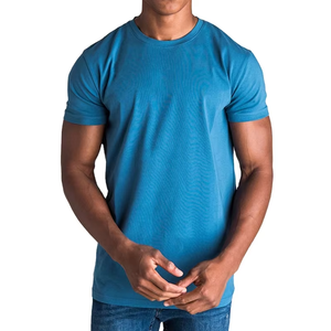 Nueva Camiseta Deportiva Ajustada de Manga Corta para Hombre, Estilo Casual, Ecológica, Transpirable, 100% Algodón, Tallas Grandes, Personalizable por Delante - Product Image 1