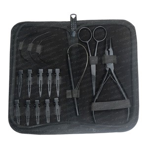 Professional Stainless Steel Hair Extension Tools Kit Salon Use Lightweight Pliers Pulling <b>Needle</b> Loop Tool <b>Beads</b> Micro - Product Image 3