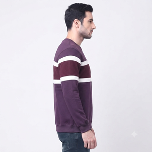 เสื้อฮู้ดซิปสีแดงเลือดหมูตัดขาว ทรงโอเวอร์ไซส์ แขนยาว ผ้าฝ้าย 100% ระบายอากาศได้ดี สไตล์สตรีทแวร์  แบบยูนิเซ็กซ์  รับสั่งทำ - Product Image 3