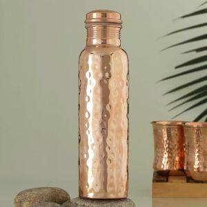 Exclusive Copper Water <b>Bottle</b> Vase Premium Handcrafted Decorative Home Office Wedding Event Table Centerpiece Design - Product Image 6