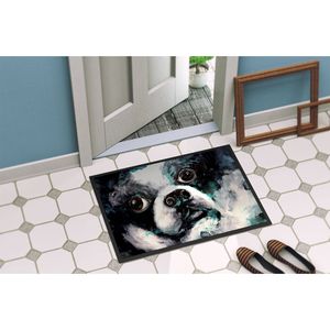 New Boston Terrier Indoor/Outdoor <b>Doormat</b> Low Pile 18H X 27W Non-Slip and <b>Washable</b> Front Door Mat for Entryway - Product Image 4