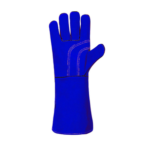 Leather Work <b>Gloves</b> With Reinforced Stitching Durable Industrial With Layer Split Leather Safety Working <b>Gloves</b> - Product Image 2