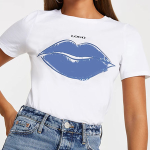 Camisetas de Lujo para Mujer, Tela de Algodón Premium, Transpirable, Suave al Tacto, Ropa Casual de Verano / Mangas Cortas, Cuello Redondo, Elegante, Corte Ajustado - Product Image 6