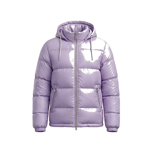 Hooded Waterproof <b>Bubble</b> Thick Quilted Jacket Women's Winter Windproof Polyester Wadding Full Sleeve Regular Length Zipper - Product Image 1