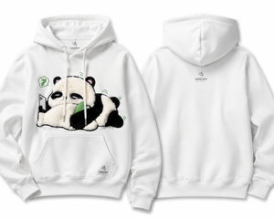 เสื้อฮู้ดดี้สีขาว SINEWY แบบยูนิเซ็กซ์ ทรงปกติ สวมใส่สบาย เหมาะสำหรับฤดูหนาว พิมพ์ลายดิจิทัล เป็นมิตรต่อสิ่งแวดล้อม - Product Image 1