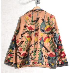 <b>Women</b>’s Boho Suzani Embroidered Cotton <b>Jacket</b> Handmade Ethnic Wear Coat - Product Image 2