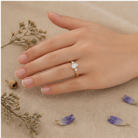 Bague de fiançailles de luxe en or 18 carats avec diamant taille poire 1,50 carat, trois pierres, minimaliste, pour femme, plaqué rhodium, idéale pour les fêtes