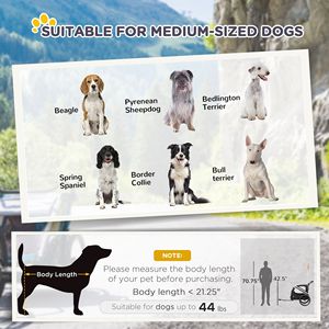 Remolque/Cochecito para Mascotas 2 en 1 de Aluminio, Color Gris, con 4 Ruedas, Reflectores, Bandera de Seguridad, Tamaño Grande para Transportar Ovejas - Product Image 5