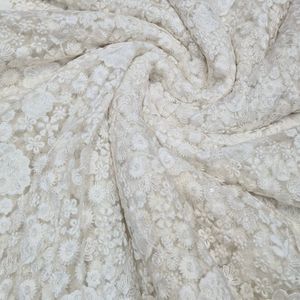 Premium Sequence Embroidery Fabric For Women Fashion Wear Designer <b>Garments</b> Party Wear Dresses Kaftan Abaya Bridal Wear - Product Image 3