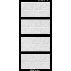 300x600mm 30x60cm 12x24 Digital Embossed Ceramic Glazed Printed <b>Elevation</b> Wall Tiles for Interior Exterior Walls Porcelain - Product Image 5