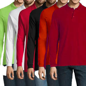 Polo de Color Sólido para Hombre, Transpirable, de Manga Larga, de Alta Calidad, para un Rendimiento Superior - Product Image 1