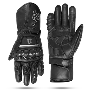 Unisex Custom Leather Full Finger Gloves Motocross Racing Cycling Men's <b>Bike</b> Downhill Off-Road Sports <b>Gym</b> Protection Touch - Product Image 2