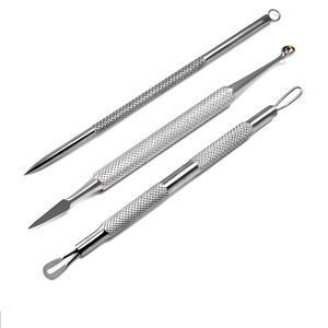 High Quality 3 Pack <b>Blackhead</b> Remover Acne Tool Kit Stainless Steel Pimple <b>Extractor</b> Facial Skin Care - Product Image 1