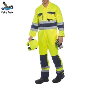 Uniforme de Trabajo Industrial Resistente, Chaqueta y Pantalones de Algodón Transpirable, Ropa de Trabajo Protectora - Product Image 1