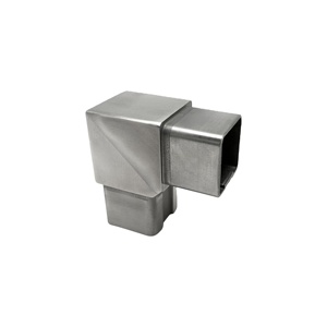 Conector de Tubo Cuadrado de 90 Grados de Acero Inoxidable - Product Image 1