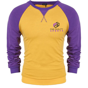 T-shirt à manches longues raglan de haute qualité pour hommes, t-shirt décontracté surdimensionné pour hommes, impression personnalisée - Product Image 1